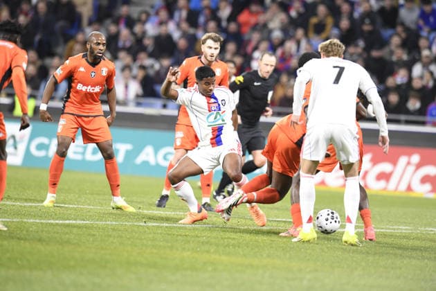 Football : Olympique lyonnais vs Stade LAVAL- French Cup - 04 02 2026 Endrick of Lyon during the French Cup match between Olympique Lyonnais and Stade LAVAL at Groupama Stadium Decines Charpieu Lyon on February 04 2026 , France LYONFrance  Copyright: xMouradxALLILIx