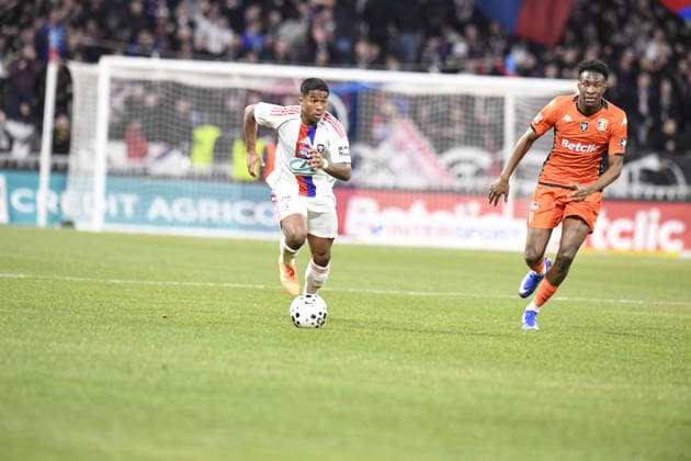 Football : Olympique lyonnais vs Stade LAVAL- French Cup - 04 02 2026 Endrick of Lyon during the French Cup match between Olympique Lyonnais and Stade LAVAL at Groupama Stadium Decines Charpieu Lyon on February 04 2026 , France LYONFrance  Copyright: xMouradxALLILIx