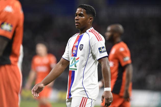 Football : Olympique lyonnais vs Stade LAVAL- French Cup - 04 02 2026 Endrick of Lyon during the French Cup match between Olympique Lyonnais and Stade LAVAL at Groupama Stadium Decines Charpieu Lyon on February 04 2026 , France LYONFrance  Copyright: xMouradxALLILIx