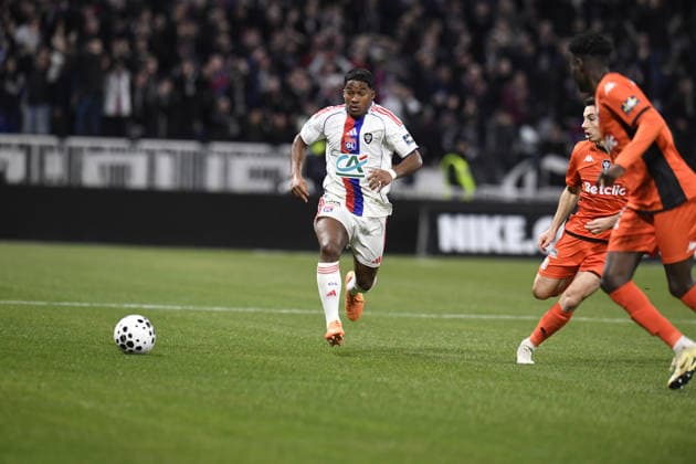 Football : Olympique lyonnais vs Stade LAVAL- French Cup - 04 02 2026 Endrick of Lyon during the French Cup match between Olympique Lyonnais and Stade LAVAL at Groupama Stadium Decines Charpieu Lyon on February 04 2026 , France LYONFrance  Copyright: xMouradxALLILIx