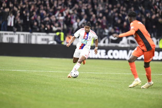 Football : Olympique lyonnais vs Stade LAVAL- French Cup - 04 02 2026 Endrick of Lyon during the French Cup match between Olympique Lyonnais and Stade LAVAL at Groupama Stadium Decines Charpieu Lyon on February 04 2026 , France LYONFrance  Copyright: xMouradxALLILIx