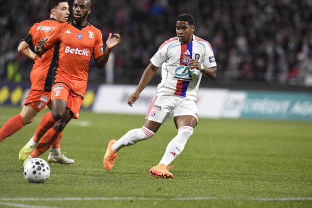 Football : Olympique lyonnais vs Stade LAVAL- French Cup - 04 02 2026 Endrick of Lyon during the French Cup match between Olympique Lyonnais and Stade LAVAL at Groupama Stadium Decines Charpieu Lyon on February 04 2026 , France LYONFrance  Copyright: xMouradxALLILIx