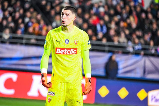 FOOTBALL : ESTAC Troyes vs RC Lens - Coupe de France - 8e de finale - 04 02 2026 Robin Risser (RC Lens) TroyesFrance  Copyright: xBaptistexAutissierx