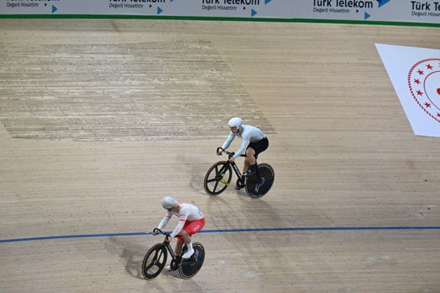 04-02-2026 European Championships Elite Track; Giornata 04; 2026, Ain; 2026, Polonia; Kiriltsev, Nikita; Rudyk, Mateusz; Konya - Velodrom; 
