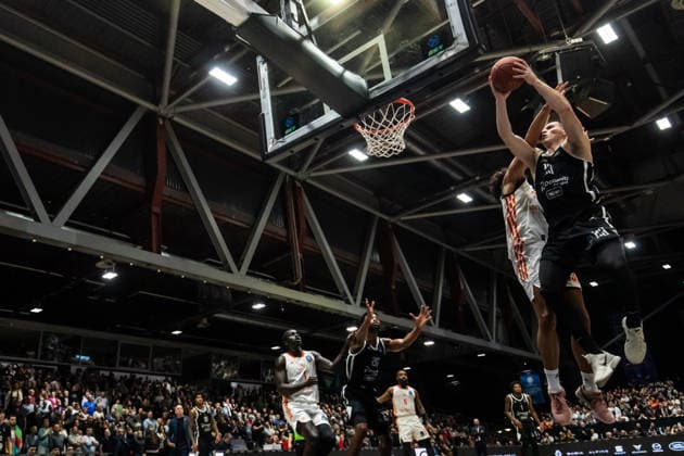 GER, BKT EuroCup, season 2025 2026, Niners Chemnitz Dolomiti Energia Trento 04 02 2026, Messe, Chemnitz, GER, BKT EuroCup, season 2025 2026, Niners Chemnitz Dolomiti Energia Trento Andrej Jakimovski Tolomiti Energia Trento 23 Foto Alexander Trienitz Chemnitz Messe Sachsen Germany