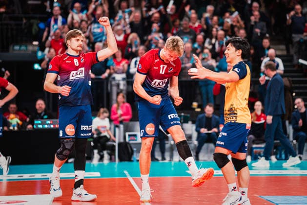 VBL SVG Lüneburg vs SWD powervolleys Düren, 04 02 205 Axel Enlund SVG Lüneburg, 17 cheers Volleyball Bundesliga SVG Lüneburg vs SWD powervolleys Düren on 04 02 2026 in the LKH Arena, Lüneburg Copyright: xBEAUTIFULxSPORTS Tonhäuserx