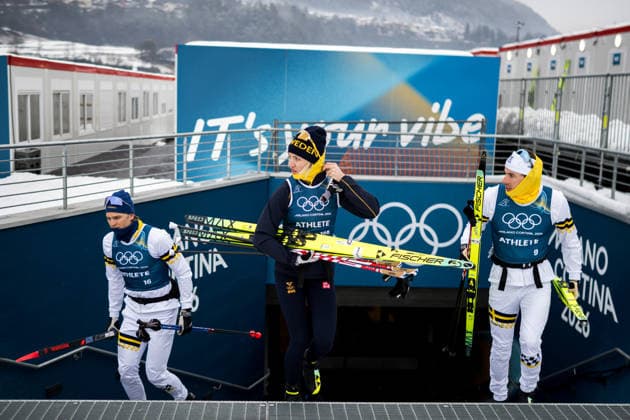 260205 Edvin Anger, Linn Svahn and Johan Häggström of Sweden at a Cross-Country Skiing training session during day -1 of the 2026 Winter Olympics on February 5, 2026 in Val di Fiemme. Photo: Maxim Thore BILDBYRAN kod MT MT0953 skidor cross-country skiing langrenn Olympic Games, Olympische Spiele, Olympia, OS olympics winter olympics os ol olympiska spel vinter-os olympiske leker milano cortina 2026 milan cortina 2026 milano cortina 2026 olympic games milano cortina 2026 winter olympic games milano cortina-os milano cortina-ol vinter-ol -1 bbeng träning training sverige *** 260205 Edvin Anger, Linn Svahn and Johan Häggström of Sweden at a Cross Country Skiing training session during day 1 of the 2026 Winter Olympics on February 5, 2026 in Val di Fiemme Photo Maxim Thore BILDBYRAN kod MT MT0953 skidor cross country skiing langrenn olympic games olympics winter olympics os ol olympiska spel vinter os olympiske leker milano cortina 2026 milan cortina 2026 milano cortina 2026 olympic games milano cortina 2026 winter olympic games milano cortina os milano cortina ol vinter ol 1 bbeng träning training sverige  Copyright: MAXIMxTHORE BB260205MT018