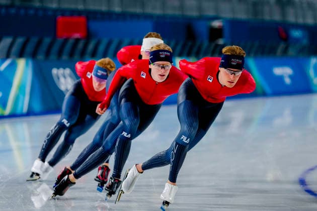 Winter Olympics in Milan Cortina 2026 Milan, Italy 20260205. Skate skaters Peder Kongshaug and Sigurd Henriksen train in the Milan Speed skating, Eisschnelllauf arena during the Milan Cortina 2026 Winter Olympics. All will run 5000m on Sunday. Photo: Heiko Junge NTB Milano Italy EDITORIAL USE ONLY. RESTRICTED USE FOR BETTING COMPANIES Ref:_SPODRtgJWqPa7g.jpg *** Winter Olympics in Milan Cortina 2026 Milan, Italy 20260205 Skate skaters Peder Kongshaug and Sigurd Henriksen train in the Milan Speed Skating arena during the Milan Cortina 2026 Winter Olympics All will run 5000m on Sunday Photo Heiko Junge NTB Milano Italy EDITORIAL USE ONLY RESTRICTED USE FOR BETTING COMPANIES  Copyright: xHeikoxJungex xNTBx