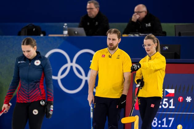 260205 Rasmus Wrana and Isabelle Wrana of Sweden compete in a round robin mixed doubles curling match between Czech Republic and Sweden during day -1 of the 2026 Winter Olympics on February 5, 2026 in Cortina. Photo: Mathias Bergeld BILDBYRAN kod MB MB1306 curling Olympic Games, Olympische Spiele, Olympia, OS olympics winter olympics os ol olympiska spel vinter-os olympiske leker milano cortina 2026 milan cortina 2026 milano cortina 2026 olympic games milano cortina 2026 winter olympic games milano cortina-os milano cortina-ol vinter-ol -1 bbeng sverige *** 260205 Rasmus Wrana and Isabelle Wrana of Sweden compete in a round robin mixed doubles curling match between Czech Republic and Sweden during day 1 of the 2026 Winter Olympics on February 5, 2026 in Cortina Photo Mathias Bergeld BILDBYRAN kod MB MB1306 curling olympic games olympics winter olympics os ol olympiska spel vinter os olympiske leker milano cortina 2026 milan cortina 2026 milano cortina 2026 olympic games milano cortina 2026 winter olympic games milano cortina os milano cortina ol vinter ol 1 bbeng sverige  Copyright: MATHIASxBERGELD BB260205MB001