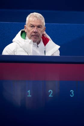 260205 Sören Grahn, coach of Italy, at a round robin mixed doubles curling match during day -1 of the 2026 Winter Olympics on February 5, 2026 in Cortina. Photo: Mathias Bergeld BILDBYRAN kod MB MB1306 curling Olympic Games, Olympische Spiele, Olympia, OS olympics winter olympics os ol olympiska spel vinter-os olympiske leker milano cortina 2026 milan cortina 2026 milano cortina 2026 olympic games milano cortina 2026 winter olympic games milano cortina-os milano cortina-ol vinter-ol -1 bbeng italien *** 260205 Sören Grahn, coach of Italy, at a round robin mixed doubles curling match during day 1 of the 2026 Winter Olympics on February 5, 2026 in Cortina Photo Mathias Bergeld BILDBYRAN code MB MB1306 curling olympic games olympics winter olympics os ol olympiska spel winter os olympiske leker milano cortina 2026 milan cortina 2026 milano cortina 2026 olympic games milano cortina 2026 winter olympic games milano cortina os milano cortina ol winter ol 1 bbeng italy  Copyright: MATHIASxBERGELD BB260205MB008