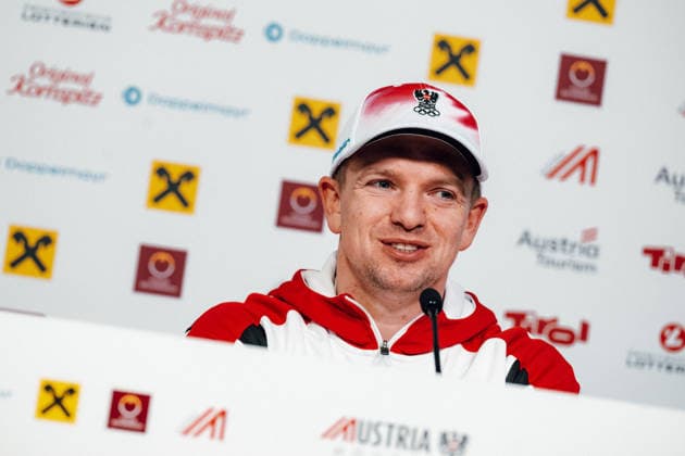OLYMPICS - Winter Olympic Games, Olympische Spiele, Olympia, OS Milano Cortina 2026 CORTINA D AMPEZZO,ITALY,05.FEB.26 - OLYMPICS, LUGE - Winter Olympic Games Milano Cortina 2026, Austria House, preview, singles, men, press conference, PK, Pressekonferenz Rodel Austria. Image shows Wolfgang Kindl (AUT) during an interview.  GEPAxpictures xAlexanderxSolc