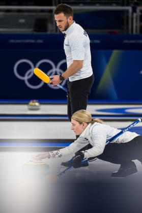 260205 Korey Dropkin and Cory Thiesse of USA compete in a round robin mixed doubles curling match between Norway and USA during day -1 of the 2026 Winter Olympics on February 5, 2026 in Cortina. Photo: Mathias Bergeld BILDBYRAN kod MB MB1306 curling Olympic Games, Olympische Spiele, Olympia, OS olympics winter olympics os ol olympiska spel vinter-os olympiske leker milano cortina 2026 milan cortina 2026 milano cortina 2026 olympic games milano cortina 2026 winter olympic games milano cortina-os milano cortina-ol vinter-ol -1 bbeng norge *** 260205 Korey Dropkin and Cory Thiesse of USA compete in a round robin mixed doubles curling match between Norway and USA during day 1 of the 2026 Winter Olympics on February 5, 2026 in Cortina Photo Mathias Bergeld BILDBYRAN kod MB MB1306 curling olympic games olympics winter olympics os ol olympiska spel vinter os olympiske leker milano cortina 2026 milan cortina 2026 milano cortina 2026 olympic games milano cortina 2026 winter olympic games milano cortina os milano cortina ol vinter ol 1 bbeng norge  Copyright: MATHIASxBERGELD BB260205MB017