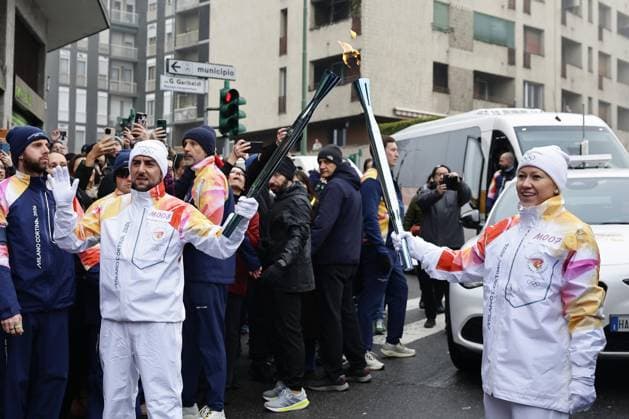 Milano Cortina 2026, Olympic torch relay in Milan