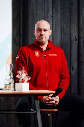 OLYMPICS - Winter Olympic Games, Olympische Spiele, Olympia, OS Milano Cortina 2026 CORTINA D AMPEZZO,ITALY,05.FEB.26 - OLYMPICS - Winter Olympic Games Milano Cortina 2026, media opening Austria House, preview. Image shows general secretary Florian Gosch (OEOC).  GEPAxpictures xAlexanderxSolc