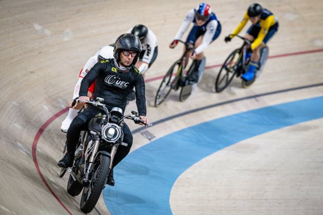 GROS Mathilde, SEREMAK Nikola, LOHVINIUK Oleksandra, LYSENKO Alina, SCHNEIDER Clara UEC Track Cycling European Championships Konya 2026 GROS Mathilde FRA France SEREMAK Nikola POL Poland LOHVINIUK Oleksandra UKR Ukraine LYSENKO Alina RUS Russia SCHNEIDER Clara GER Germany Landscape horizontal Landscape Event Event UEC Track Cycling European Championships 2026 Category Category Cycling Track Cycling European Championships Location Location Asia Türkiye Konya Discipline Keirin Category Elite Women Distance m Date Date 05 02 2026 Thursday Day 5