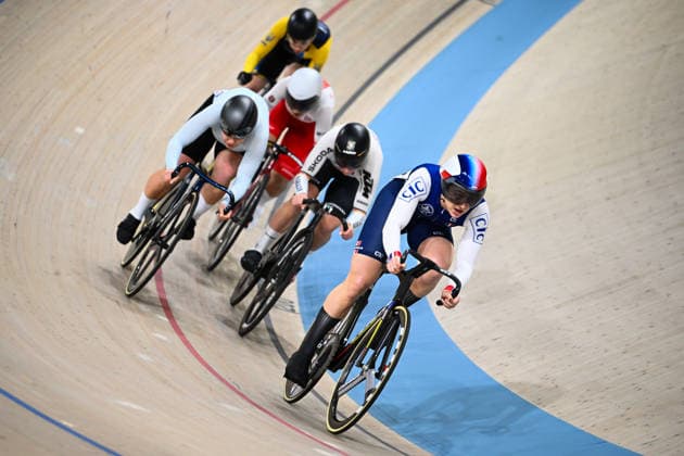 2026 UEC Track Elite European Championships Picture by Olly Hassell SWpix.com - 04 02 2026 - Cycling - 2026 UEC Track Elite European Championships - Konya Velodrome, Konya, Türkiye - Women s Keirin First Round - Mathilde Gros (France) Copyright: x xSWpix.comx(t axPhotographyxHubxLtd)xOllyxHassell SWpix.comx SWP-3177-0965