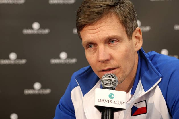 press conference, PK, Pressekonferenz with Czech tennis team captain Tomas Berdych ahead of the Davis Cup qualifiers match Czech Republic - Sweden, in Jihlava, Czech Republic, on February 5, 2026. (CTKxPhoto LiborxPlihal) CTKPhotoP2026020503479  CTKPhotoP2026020503479