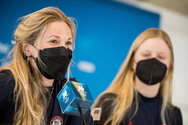 260205 Jessie Diggins of the United States at a press conference, PK, Pressekonferenz during day -1 of the 2026 Winter Olympics on February 5, 2026 in Val di Fiemme. Photo: Maxim Thore BILDBYRAN kod MT MT0955 skidor cross-country skiing langrenn Olympic Games, Olympische Spiele, Olympia, OS olympics winter olympics os ol olympiska spel vinter-os olympiske leker milano cortina 2026 milan cortina 2026 milano cortina 2026 olympic games milano cortina 2026 winter olympic games milano cortina-os milano cortina-ol vinter-ol -1 bbeng presskonferens pressekonferanse *** 260205 Jessie Diggins of the United States at a press conference during day 1 of the 2026 Winter Olympics on February 5, 2026 in Val di Fiemme Photo Maxim Thore BILDBYRAN kod MT MT0955 skidor cross country skiing langrenn olympic games olympics winter olympics os ol olympiska spel vinter os olympiske leker milano cortina 2026 milan cortina 2026 milano cortina 2026 olympic games milano cortina 2026 winter olympic games milano cortina os milano cortina ol vinter ol 1 bbeng presskonferens pressekonferanse  Copyright: MAXIMxTHORE BB260205MT059