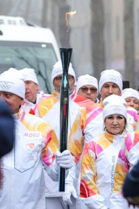GIOCHI OLIMPICI - Olimpiadi Invernali Milano-Cortina 2026 - Olympic Flame Passage Milano Cortina 2026 - XXV Olympic Winter games, Winterspiele,Spiele, Summer games Sesto San Giovanni (MI) - Italy Thursday , February 5 , 2026 Journey of the Olympic Flame Milano Cortina 2026 to Milan Cortina D Ampezzo Italy  Copyright: xIPAxSport ABACAx