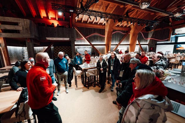 OLYMPICS - Winter Olympic Games, Olympische Spiele, Olympia, OS Milano Cortina 2026 CORTINA D AMPEZZO,ITALY,05.FEB.26 - OLYMPICS - Winter Olympic Games Milano Cortina 2026, media opening Austria House, preview. Image shows participants.  GEPAxpictures xAlexanderxSolc