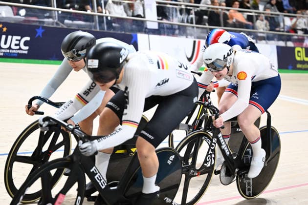 2026 UEC Track Elite European Championships Picture by Olly Hassell SWpix.com - 05 02 2026 - Cycling - 2026 UEC Track Elite European Championships - Konya Velodrome, Konya, Türkiye - Women™s Keirin - For Gold - Lauren Bell (Great Britain) Konya Konya Velodrome Türkiye Copyright: x xSWpix.comx(t axPhotographyxHubxLtd)xOllyxHassell SWpix.comx SWP-3177-1029