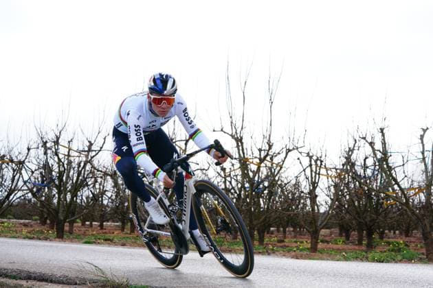 Belgian Remco Evenepoel of Red Bull-BORA-hansgrohe pictured in action during stage 2 of the 2026 Volta Comunitat Valenciana, Tour of Valencia cycling race, a time-trial from Carlet to Alginet (17,5 km), on Thursday 05 February 2026 in Spain. The race takes place from 4 to 8 February and runs through the three provinces of the Valencian Community. JOMAxGARCIA  x161239701x