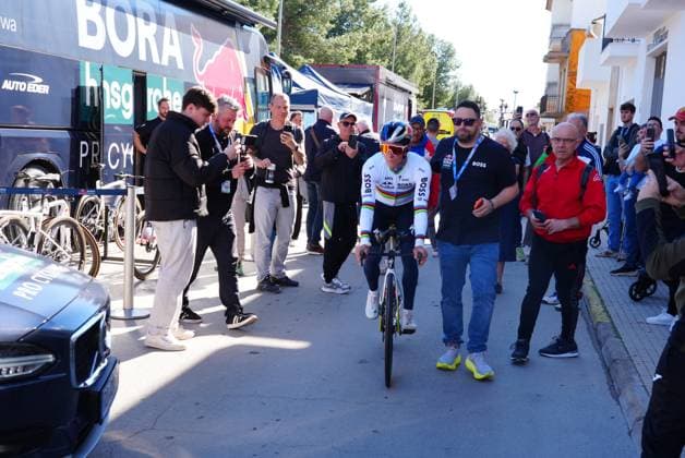 Belgian Remco Evenepoel of Red Bull-BORA-hansgrohe pictured during stage 2 of the 2026 Volta Comunitat Valenciana, Tour of Valencia cycling race, a time-trial from Carlet to Alginet (17,5 km), on Thursday 05 February 2026 in Spain. The race takes place from 4 to 8 February and runs through the three provinces of the Valencian Community. JOMAxGARCIA  x161240983x