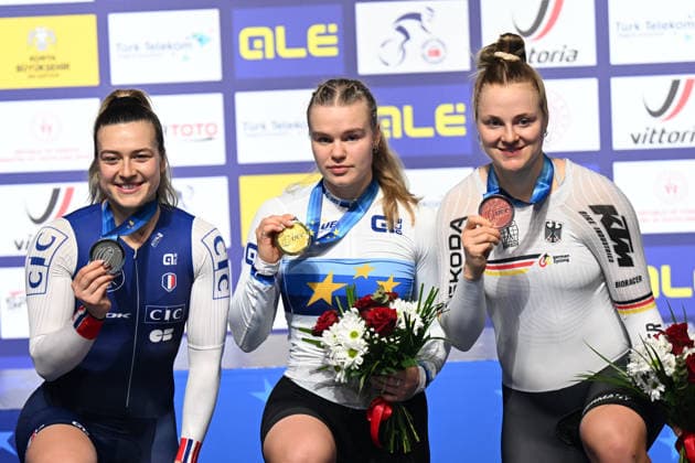 05-02-2026 European Championships Elite Women Track; Giornata 05; 2026, Ain; 2026, France; 2026, Germany; Lysenko, Alina; Gros, Mathilde; Friedrich, Lea Sophie; Konya - Velodrom; 