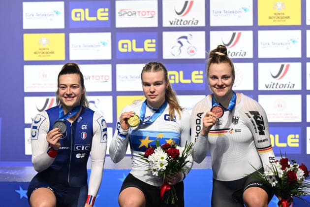 05-02-2026 European Championships Elite Women Track; Giornata 05; 2026, Ain; 2026, France; 2026, Germany; Lysenko, Alina; Gros, Mathilde; Friedrich, Lea Sophie; Konya - Velodrom; 
