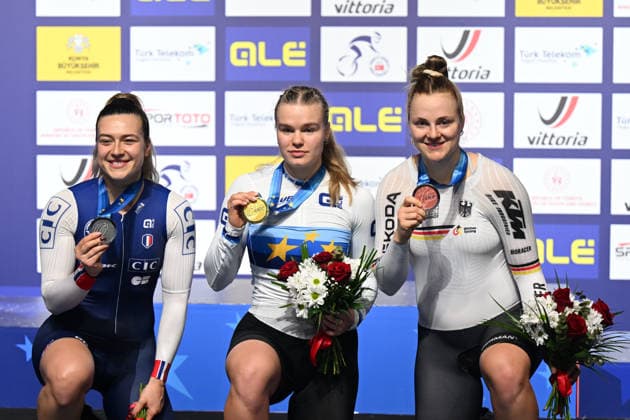 05-02-2026 European Championships Elite Women Track; Giornata 05; 2026, Ain; 2026, France; 2026, Germany; Lysenko, Alina; Gros, Mathilde; Friedrich, Lea Sophie; Konya - Velodrom; 