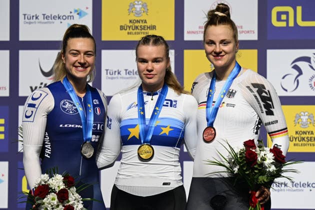 05-02-2026 European Championships Elite Women Track; Giornata 05; 2026, Ain; 2026, France; 2026, Germany; Lysenko, Alina; Gros, Mathilde; Friedrich, Lea Sophie; Konya - Velodrom; 
