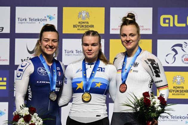05-02-2026 European Championships Elite Women Track; Giornata 05; 2026, Ain; 2026, France; 2026, Germany; Lysenko, Alina; Gros, Mathilde; Friedrich, Lea Sophie; Konya - Velodrom; 