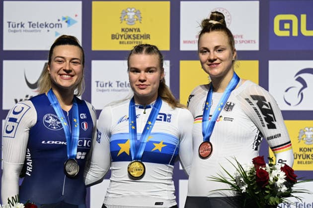 05-02-2026 European Championships Elite Women Track; Giornata 05; 2026, Ain; 2026, France; 2026, Germany; Lysenko, Alina; Gros, Mathilde; Friedrich, Lea Sophie; Konya - Velodrom; 