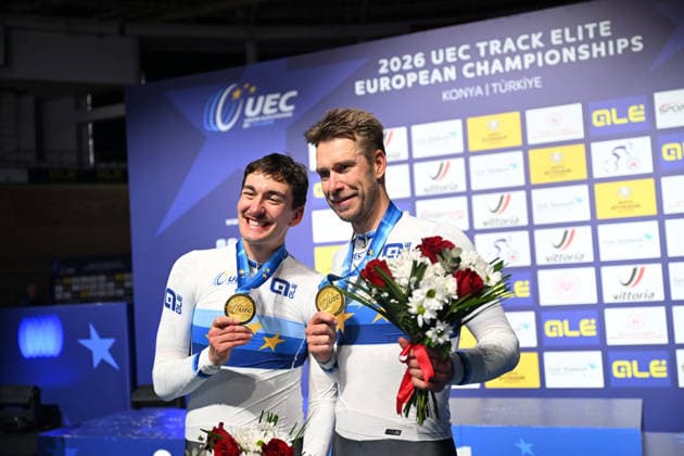 05-02-2026 European Championships Elite Track; Giornata 05; 2026, Germany; Kluge, Roger; Augenstein, Moritz; Konya - Velodrom; 