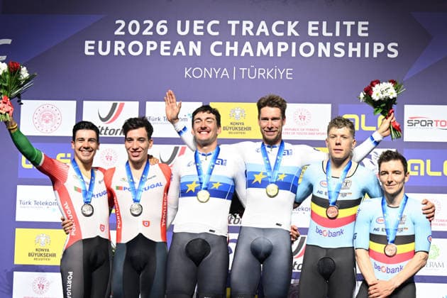 05-02-2026 European Championships Elite Track; Giornata 05; 2026, Germany; 2026, Portogallo; 2026, Belgium; Kluge, Roger; Augenstein, Moritz; Leitao, Iuri; Narciso, Diogo; De Buyst, Jasper; Hesters, Jules; Konya - Velodrom; 