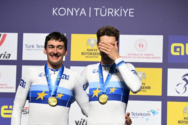 05-02-2026 European Championships Elite Track; Giornata 05; 2026, Germany; Kluge, Roger; Augenstein, Moritz; Konya - Velodrom; 