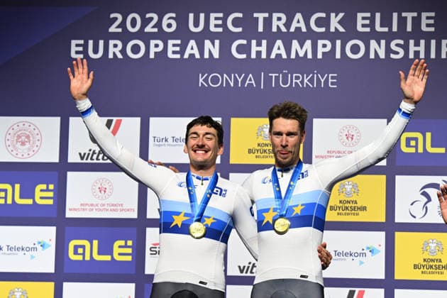 05-02-2026 European Championships Elite Track; Giornata 05; 2026, Germany; Kluge, Roger; Augenstein, Moritz; Konya - Velodrom; 