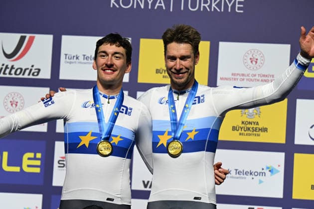 05-02-2026 European Championships Elite Track; Giornata 05; 2026, Germany; Kluge, Roger; Augenstein, Moritz; Konya - Velodrom; 