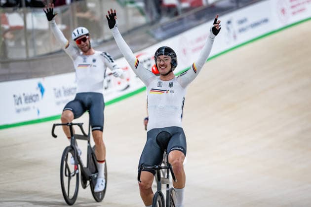 AUGENSTEIN Moritz, KLUGE Roger UEC Track Cycling European Championships Konya 2026 AUGENSTEIN Moritz KLUGE Roger GER Germany Landscape horizontal Landscape Event Event UEC Track Cycling European Championships 2026 Category Category Cycling Track Cycling European Championships Location Location Asia Türkiye Konya Discipline Madison Category Elite Men Distance 50 km Date Date 05 02 2026 Thursday Day 5