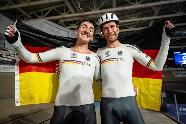 AUGENSTEIN Moritz, KLUGE Roger UEC Track Cycling European Championships Konya 2026 AUGENSTEIN Moritz KLUGE Roger GER Germany Landscape horizontal Landscape Event Event UEC Track Cycling European Championships 2026 Category Category Cycling Track Cycling European Championships Location Location Asia Türkiye Konya Discipline Madison Category Elite Men Distance 50 km Date Date 05 02 2026 Thursday Day 5