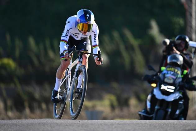 Tour of Valencia 2026 Stage 2 ALGINET, SPAIN - FEBRUARY 05 : Evenepoel Remco (BEL) of Red Bull BORA Hansgrohe during stage 2 of the 77th edition of Volta a la Comunitat Valenciana an UCI ProSeries 2.Pro Individual Time Trial stage for Men Elite of 17.5 km with start in Carlet and finish in Alginet on February 5, 2026 in Alginet, Spain, 05 02 2026 Alginet Spain  Copyright: xVincentxKalutx