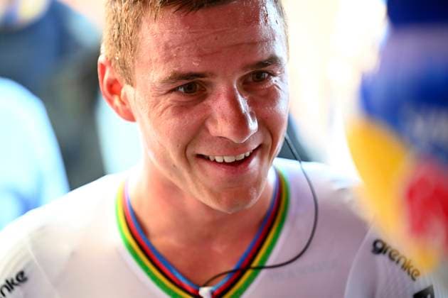Tour of Valencia 2026 Stage 2 ALGINET, SPAIN - FEBRUARY 05 : Evenepoel Remco (BEL) of Red Bull BORA Hansgrohe during stage 2 of the 77th edition of Volta a la Comunitat Valenciana an UCI ProSeries 2.Pro Individual Time Trial stage for Men Elite of 17.5 km with start in Carlet and finish in Alginet on February 5, 2026 in Alginet, Spain, 05 02 2026 Alginet Spain  Copyright: xVincentxKalutx