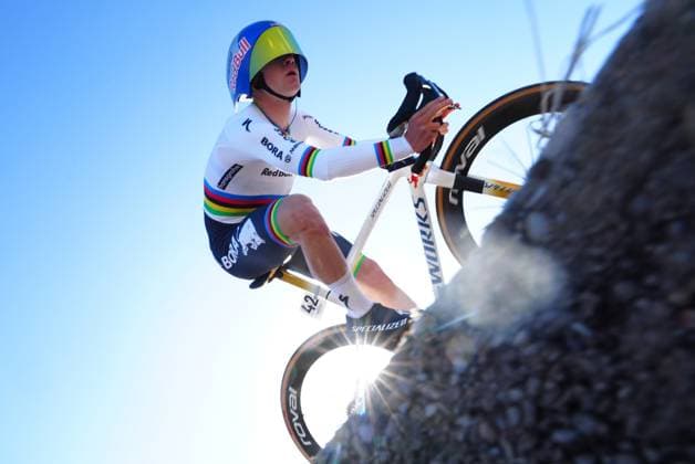 Belgian Remco Evenepoel of Red Bull-BORA-hansgrohe pictured in action during stage 2 of the 2026 Volta Comunitat Valenciana, Tour of Valencia cycling race, a time-trial from Carlet to Alginet (17,5 km), on Thursday 05 February 2026 in Spain. The race takes place from 4 to 8 February and runs through the three provinces of the Valencian Community. JOMAxGARCIA  x161270835x