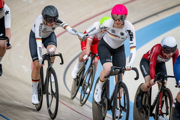 TEUTENBERG Lea Lin, REIßNER Lena Charlotte UEC Track Cycling European Championships Konya 2026 TEUTENBERG Lea Lin REIßNER Lena Charlotte GER Geermany Landscape horizontal Landscape Event Event UEC Track Cycling European Championships 2026 Category Category Cycling Track Cycling European Championships Location Location Asia Türkiye Konya Discipline Madison Category Elite Women Distance 30 km Date Date 05 02 2026 Thursday Day 5