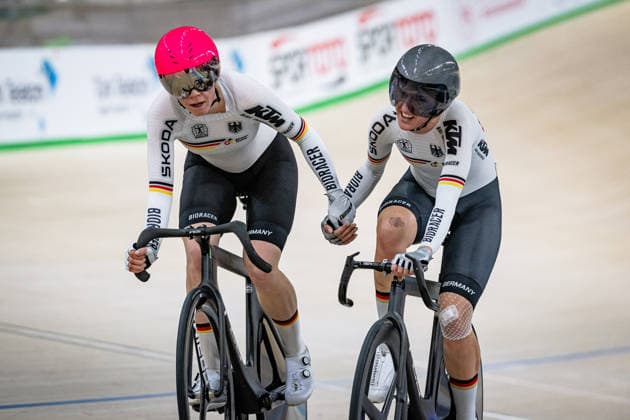TEUTENBERG Lea Lin, REIßNER Lena Charlotte UEC Track Cycling European Championships Konya 2026 TEUTENBERG Lea Lin REIßNER Lena Charlotte GER Geermany Landscape horizontal Landscape Event Event UEC Track Cycling European Championships 2026 Category Category Cycling Track Cycling European Championships Location Location Asia Türkiye Konya Discipline Madison Category Elite Women Distance 30 km Date Date 05 02 2026 Thursday Day 5