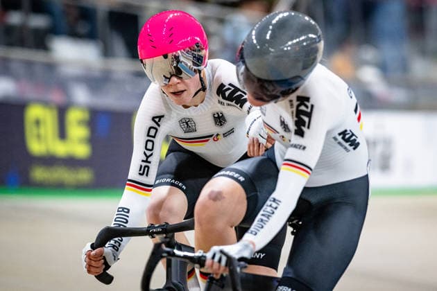 TEUTENBERG Lea Lin, REIßNER Lena Charlotte: UEC Track cycling, Rad, Radsport, Bahnrad, Bahn European Championships Konya 2026 TEUTENBERG Lea Lin - REIßNER Lena Charlotte ( GER ) Geermany Querformat - quer - horizontal - Landscape - Event Veranstaltung: UEC Track Cycling European Championships 2026 - Category Kategorie: Cycling - Track Cycling European Championships - Location Ort: Asia - Türkiye - Konya - Discipline: Madison - Category: Elite Women - Distance: 30 km - Date Datum: 05.02.2026 Thursday Day 5 - *** TEUTENBERG Lea Lin, REIßNER Lena Charlotte UEC Track Cycling European Championships Konya 2026 TEUTENBERG Lea Lin REIßNER Lena Charlotte GER Geermany Landscape horizontal Landscape Event Event UEC Track Cycling European Championships 2026 Category Category Cycling Track Cycling European Championships Location Location Asia Türkiye Konya Discipline Madison Category Elite Women Distance 30 km Date Date 05 02 2026 Thursday Day 5