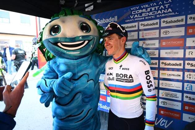 Tour of Valencia 2026 Stage 2 ALGINET, SPAIN - FEBRUARY 05 : Evenepoel Remco (BEL) of Red Bull BORA Hansgrohe during stage 2 of the 77th edition of Volta a la Comunitat Valenciana an UCI ProSeries 2.Pro Individual Time Trial stage for Men Elite of 17.5 km with start in Carlet and finish in Alginet on February 5, 2026 in Alginet, Spain, 05 02 2026 Alginet Spain  Copyright: xVincentxKalutx
