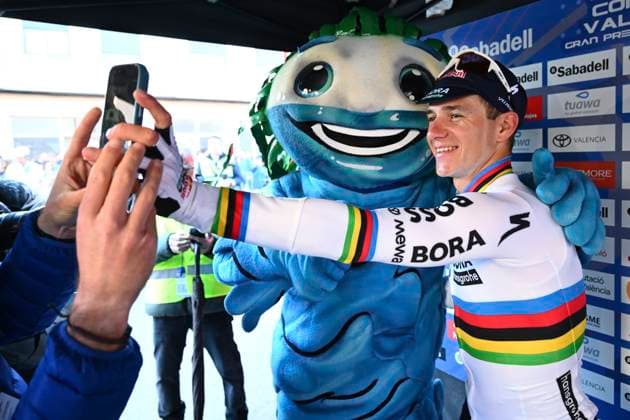 Tour of Valencia 2026 Stage 2 ALGINET, SPAIN - FEBRUARY 05 : Evenepoel Remco (BEL) of Red Bull BORA Hansgrohe during stage 2 of the 77th edition of Volta a la Comunitat Valenciana an UCI ProSeries 2.Pro Individual Time Trial stage for Men Elite of 17.5 km with start in Carlet and finish in Alginet on February 5, 2026 in Alginet, Spain, 05 02 2026 Alginet Spain  Copyright: xVincentxKalutx