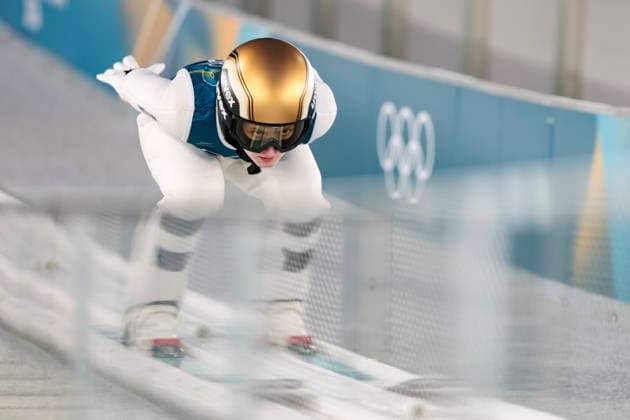 OLYMPICS - Winter Olympic Games, Olympische Spiele, Olympia, OS Milano Cortina 2026 VAL DI FIEMME,ITALY,05.FEB.26 - OLYMPICS, Ski jumping, Skispringen, Ski, nordisch - Winter Olympic Games Milano Cortina 2026, preview, normal hill, training, women. Image shows Julia Muehlbacher (AUT).  GEPAxpictures xMatthiasxTrinkl