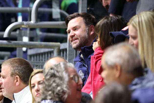 February 5, 2026, Milan, Lombardy, Italy: Vice President of the United States of America JD VANCE is seen attending the Women s Preliminary Round Group A game between Team United States and Team Czechia at the Milano Cortina 2026 Winter Olympic Games, Olympische Spiele, Olympia, OS Milan Italy - ZUMAc179 20260205_oly_c179_094 Copyright: xMickaelxChavetx